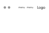 Menu items default layout 2 logo right
