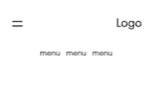 Menu icon default – overlay panel 2 – right logo
