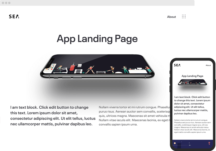 App Landing Page