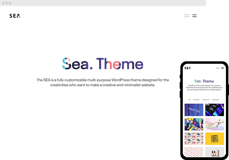 Creative Wordpress Theme Homepage