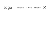 Menu icon – items header also